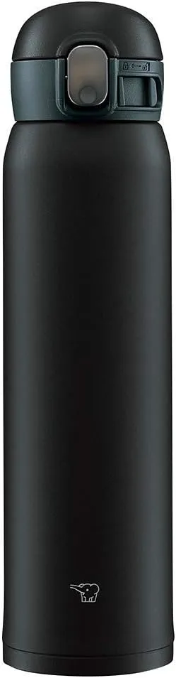 Zojirushi SM-WA60-BA Water Bottle, One-Touch Stainless Steel Mug, Seamless 0.60L Black