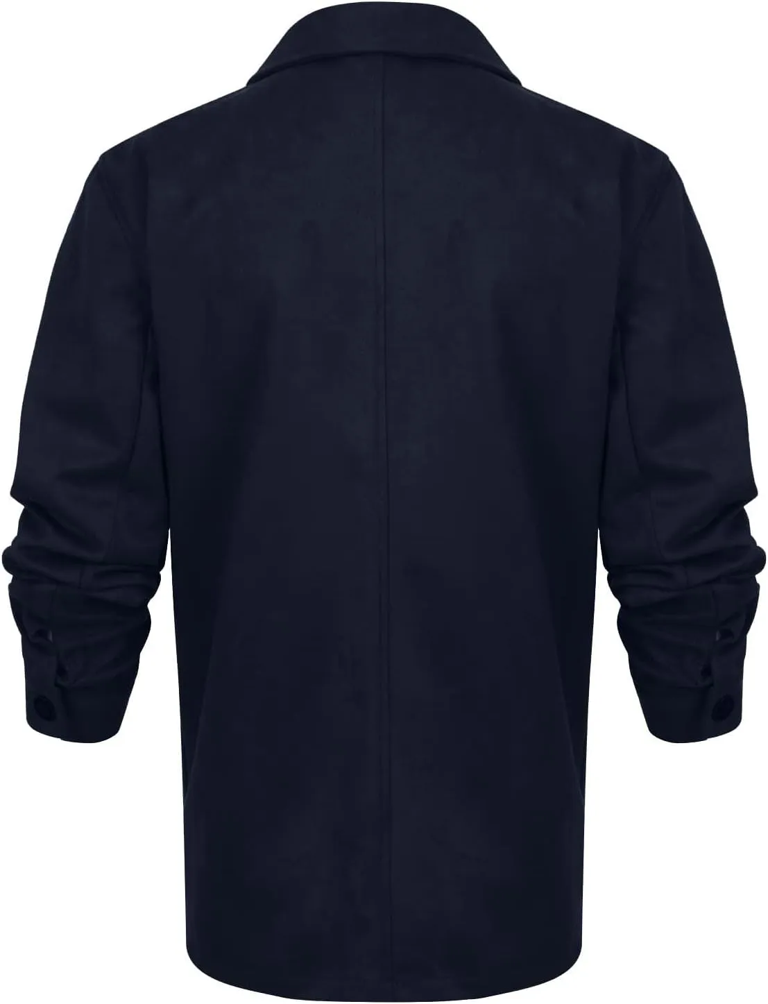 ZWRXW Men's 2023 Waterproof Suede Coat Vintage Classic Leather Jacket Casual Lapel Button Down Long Sleeve Winter Coats